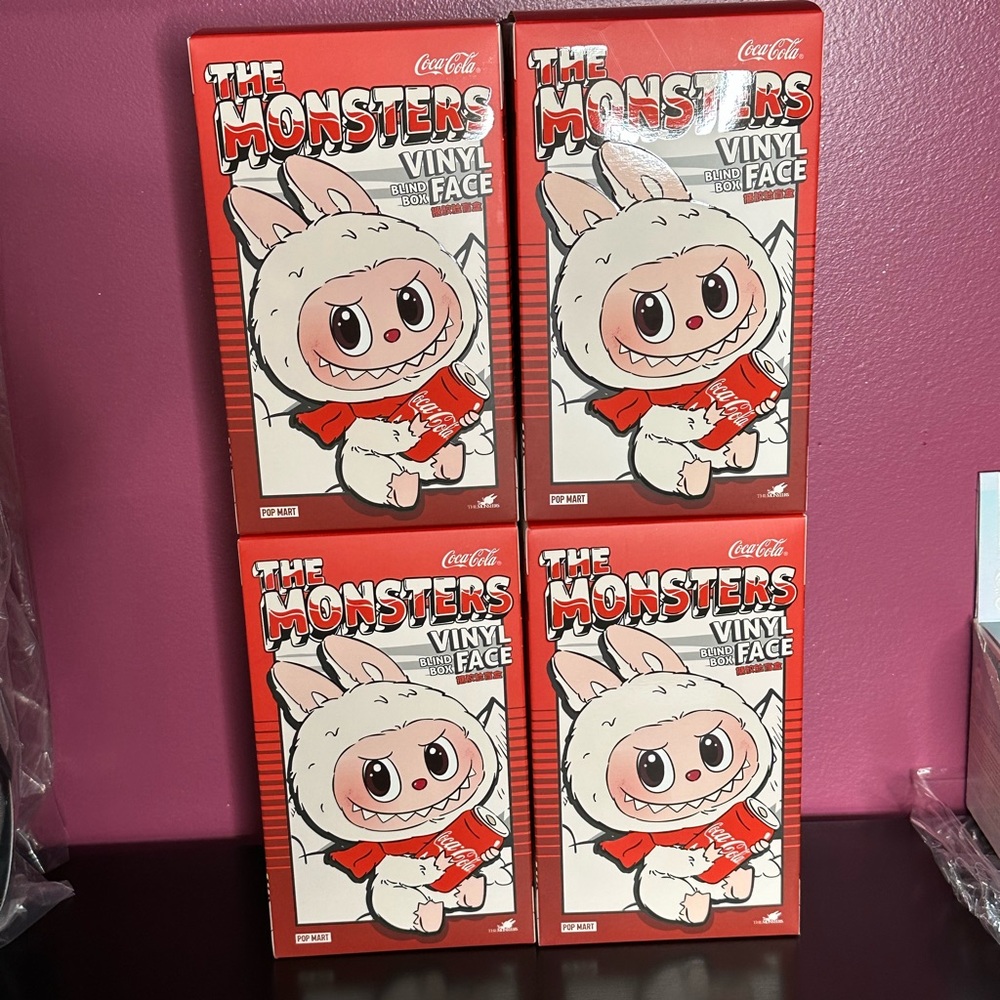 LABUBU COCA-COLA SERIES Vinyl Face Blind Box 1 Single Box The Monsters - Picture 2 of 15